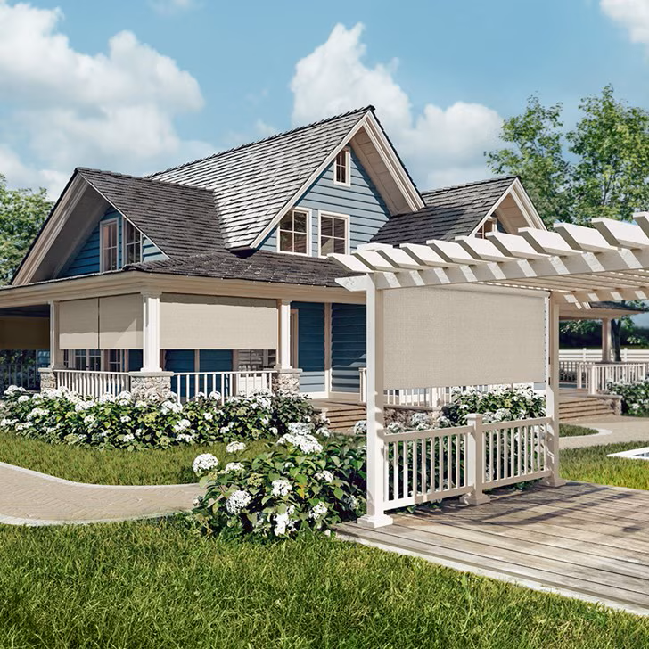 Motorized Exterior Solar Shades